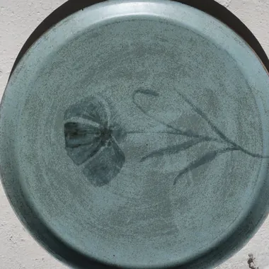 Hand painted floral plates