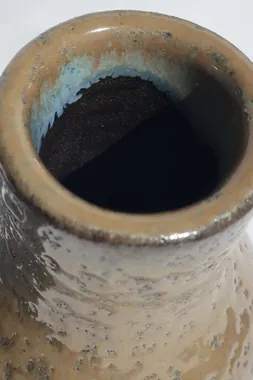 Narrow copper vase