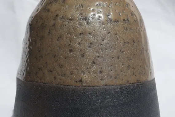 Narrow copper vase