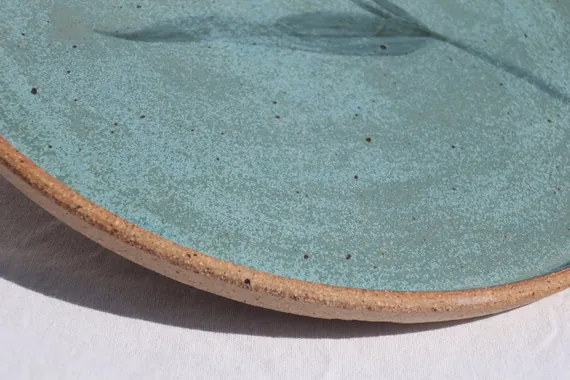 Hand painted tulip plate