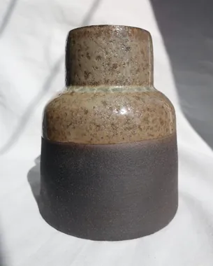 Wide copper vase