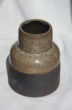 Wide copper vase